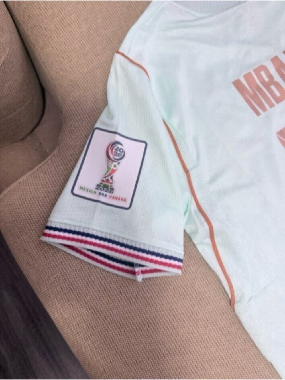 France Away Soccer Jersey World Cup 2026 Mbappe #10 - Picture 3 of 6